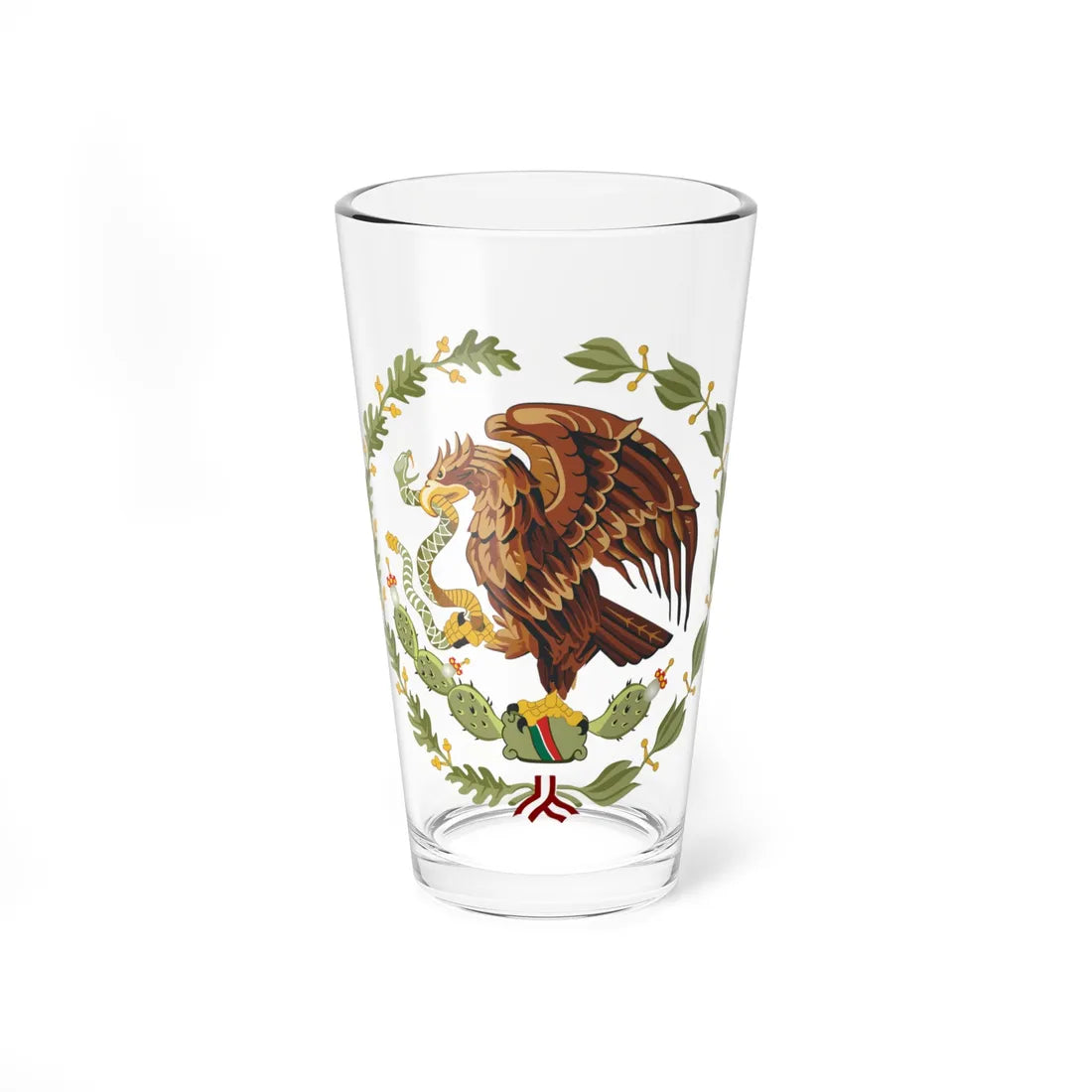 Coat of arms of Mexico 1934-1968 (Mexico) (Coat of Arms) Pint Glass 16oz 16oz - Go Mug Yourself