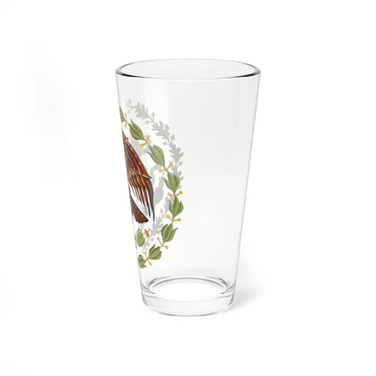 Coat of arms of Mexico 1934-1968 (Mexico) (Coat of Arms) Pint Glass 16oz - Go Mug Yourself