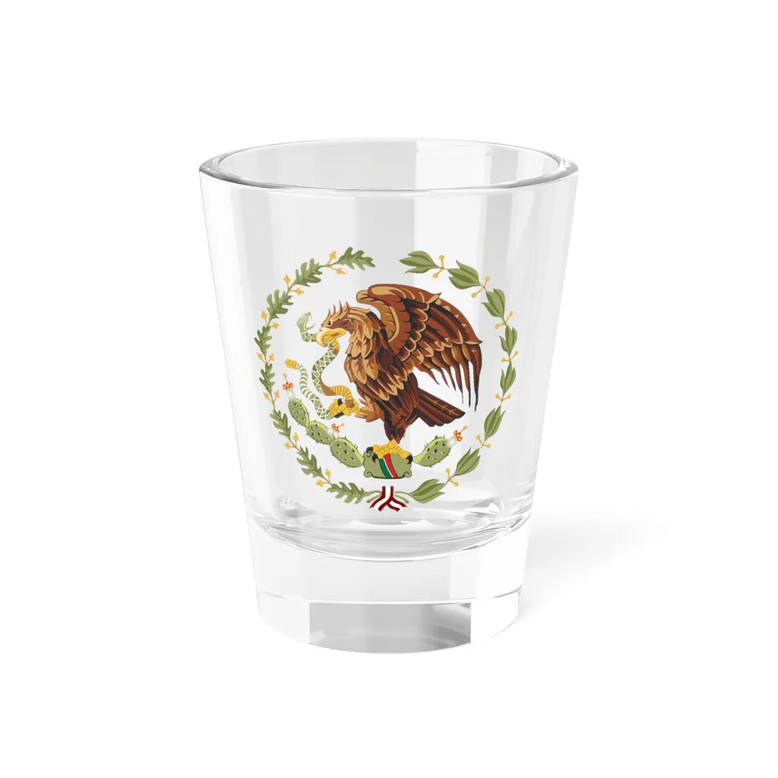 Coat of arms of Mexico 1934-1968 (Mexico) (Coat of Arms) Shot Glass 1.5oz 1.5oz - Go Mug Yourself
