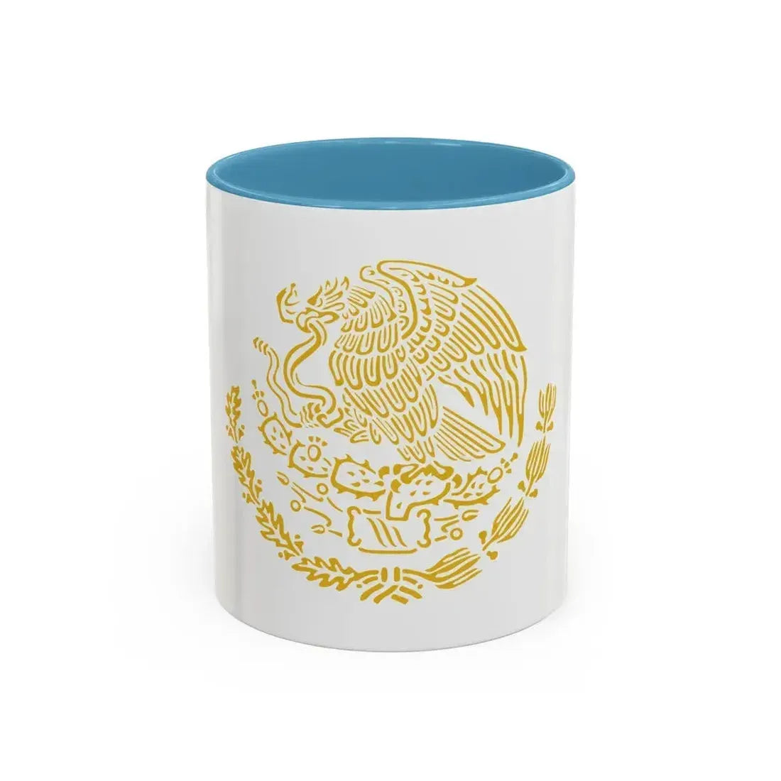 Coat of arms of Mexico 2 - Accent Coffee Mug 11oz Light Blue - Go Mug Yourself