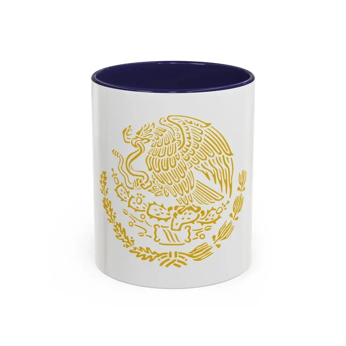Coat of arms of Mexico 2 - Accent Coffee Mug 11oz Navy - Go Mug Yourself