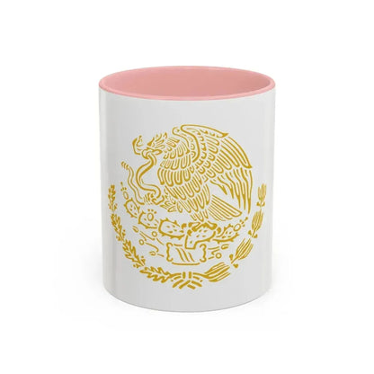 Coat of arms of Mexico 2 - Accent Coffee Mug 11oz Pink - Go Mug Yourself