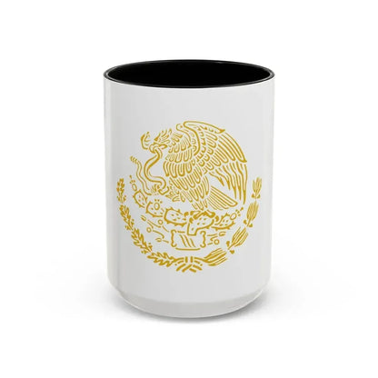 Coat of arms of Mexico 2 - Accent Coffee Mug 15oz Black - Go Mug Yourself