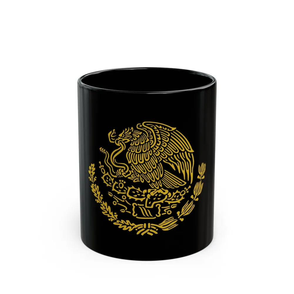 Coat of arms of Mexico 2 - Black Coffee Mug-11oz-Go Mug Yourself