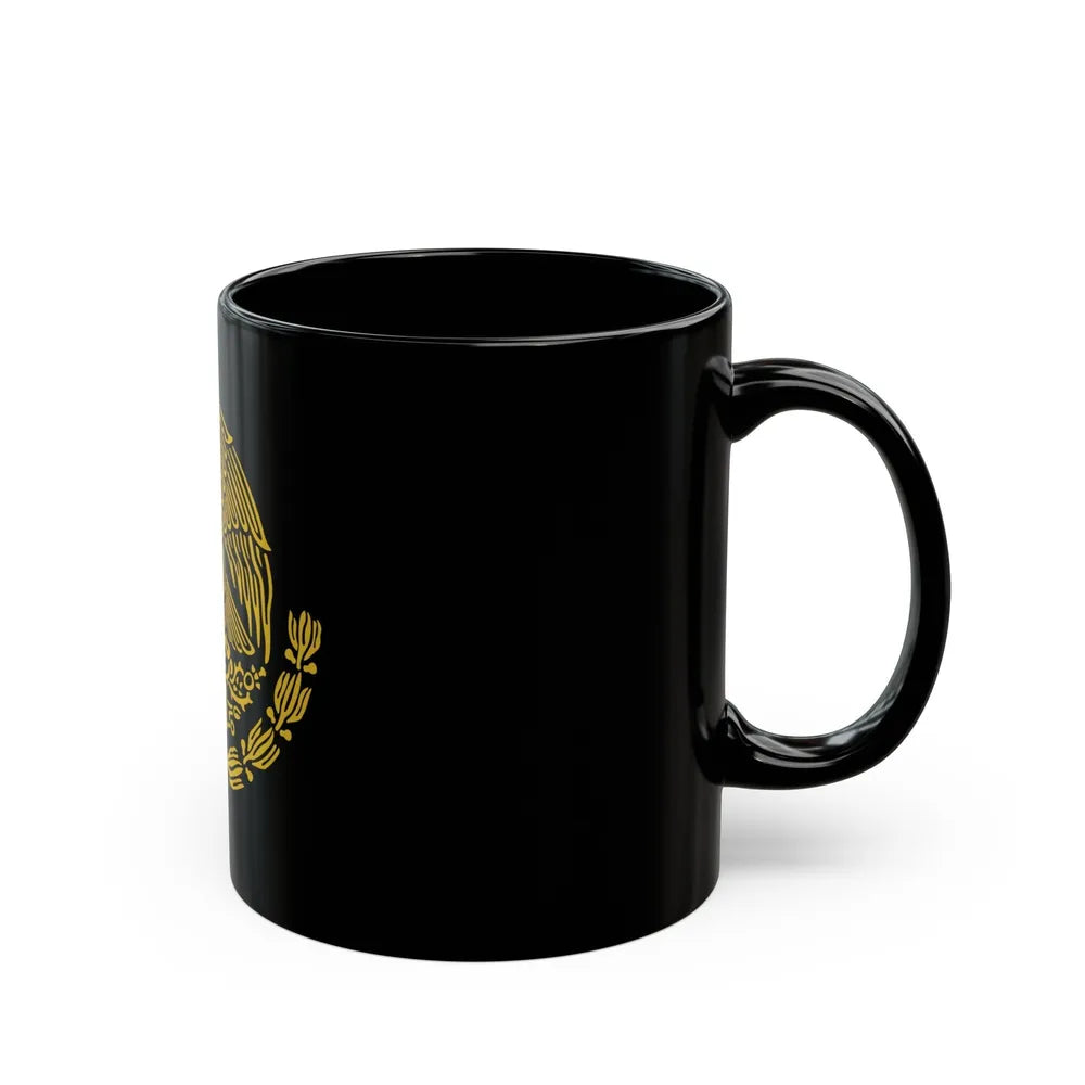 Coat of arms of Mexico 2 - Black Coffee Mug-Go Mug Yourself