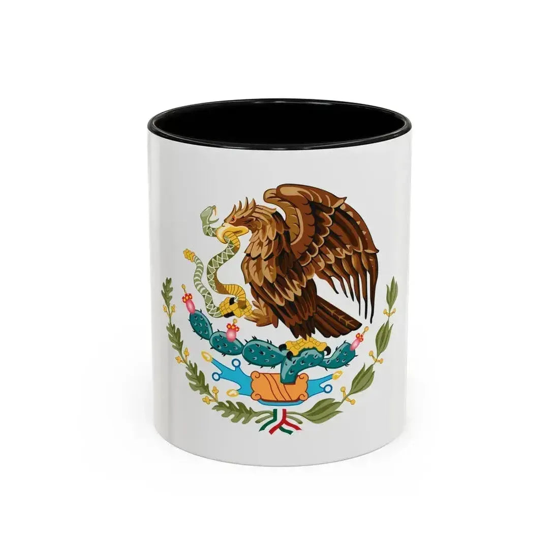 Coat of arms of Mexico - Accent Coffee Mug 11oz Black - Go Mug Yourself