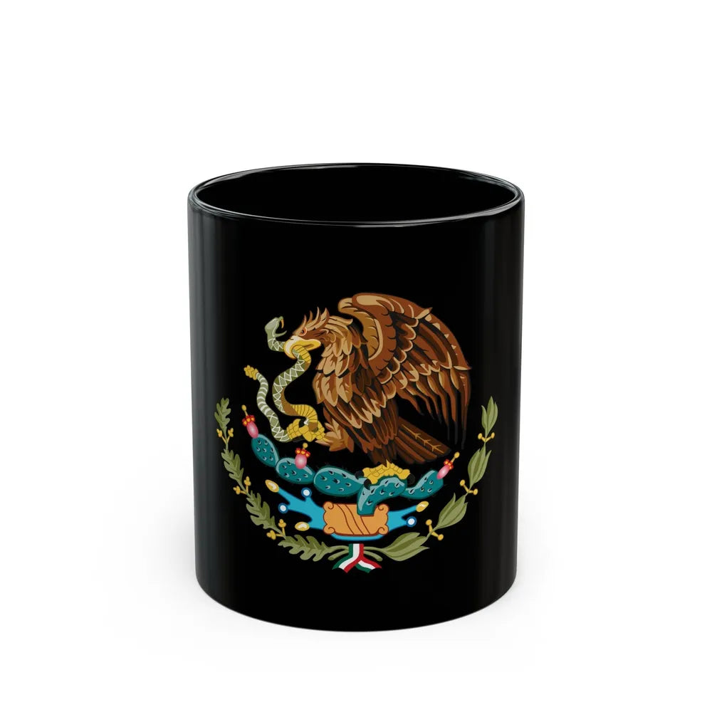 Coat of arms of Mexico - Black Coffee Mug-11oz-Go Mug Yourself