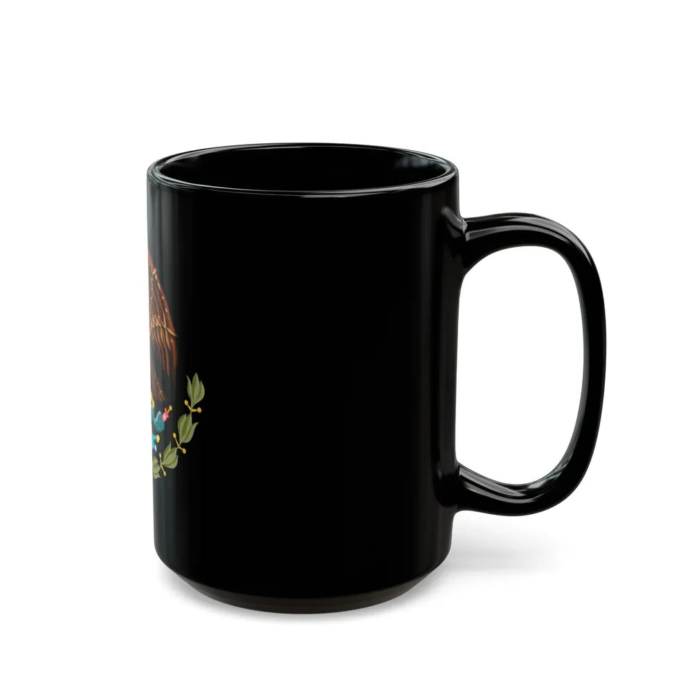 Coat of arms of Mexico - Black Coffee Mug-Go Mug Yourself