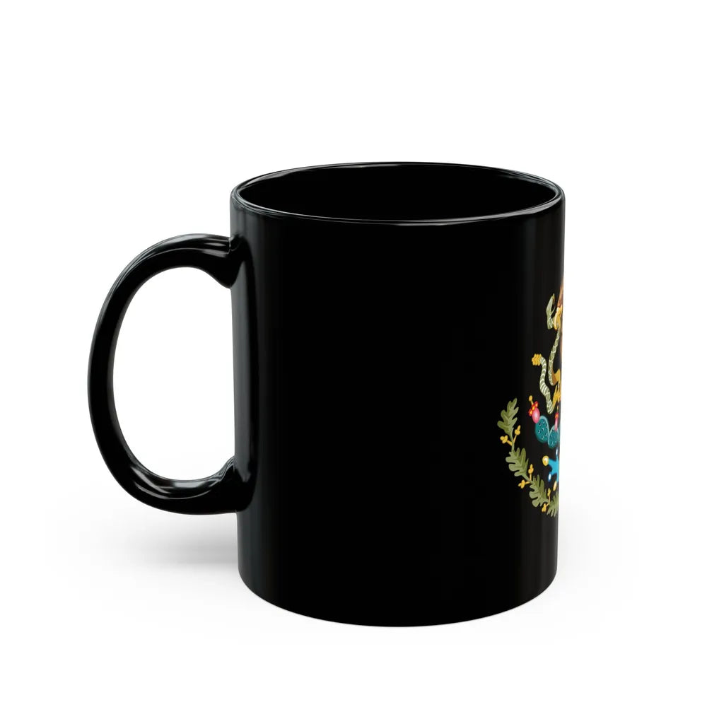 Coat of arms of Mexico - Black Coffee Mug-Go Mug Yourself