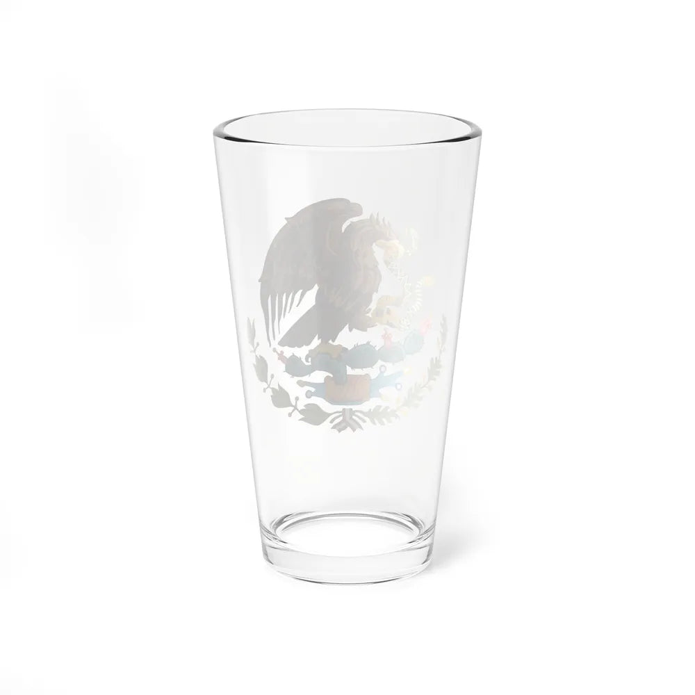 Coat of arms of Mexico - Pint Glass 16oz-Go Mug Yourself