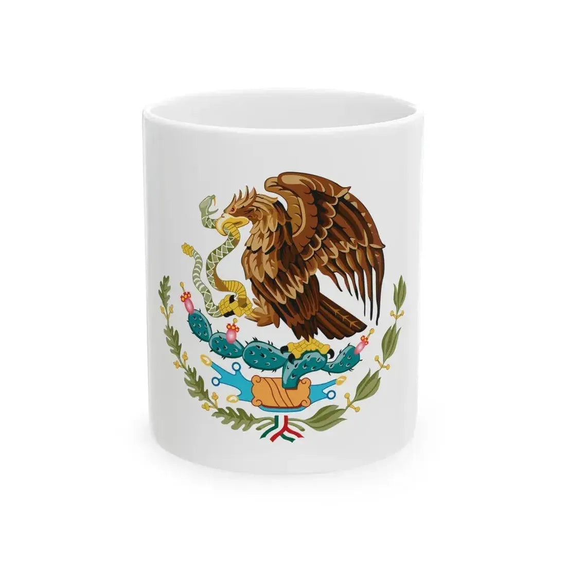 Coat of arms of Mexico - White Coffee Mug 11oz - Go Mug Yourself