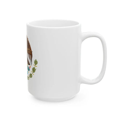 Coat of arms of Mexico - White Coffee Mug-Go Mug Yourself