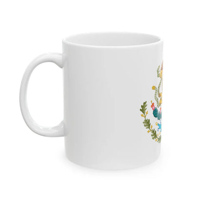 Coat of arms of Mexico - White Coffee Mug-Go Mug Yourself