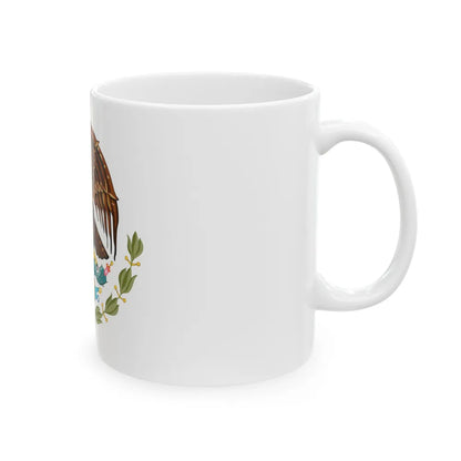 Coat of arms of Mexico - White Coffee Mug-Go Mug Yourself