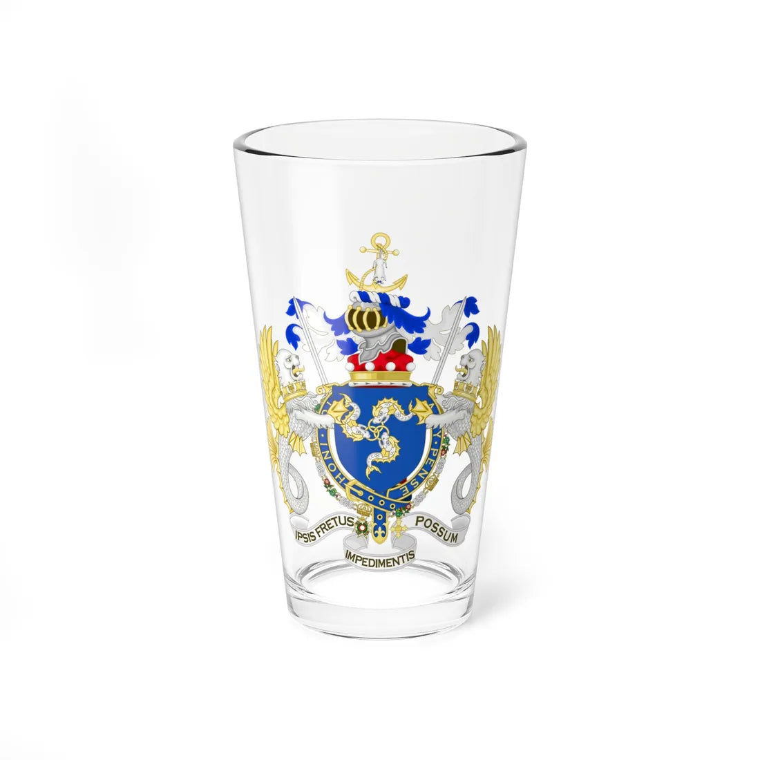 Coat of Arms of Michael Baron Boyce (United Kingdom) (Coat of Arms) Pint Glass 16oz 16oz - Go Mug Yourself