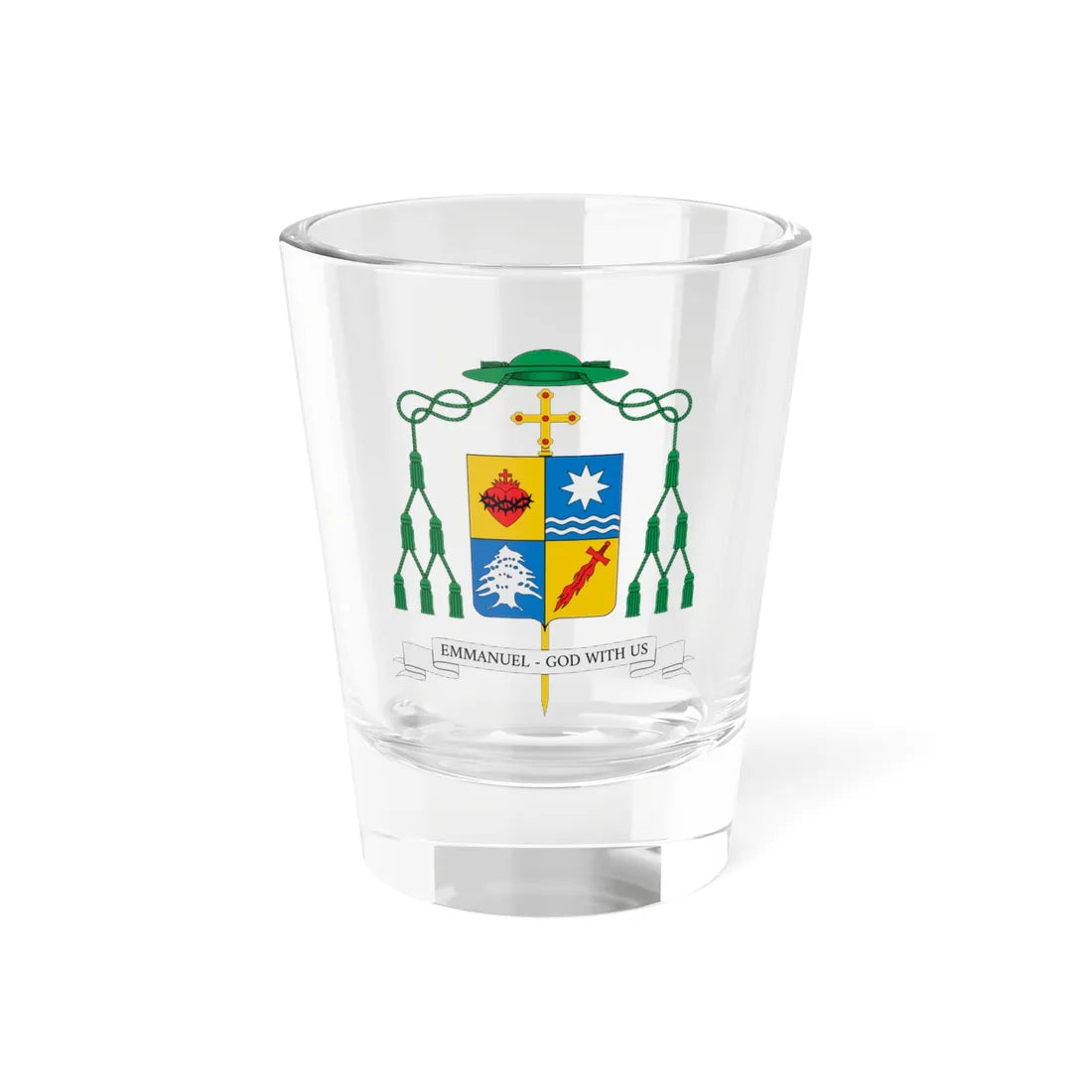 Coat of Arms of Michael Izen (United States) (Coat of Arms) Shot Glass 1.5oz 1.5oz - Go Mug Yourself