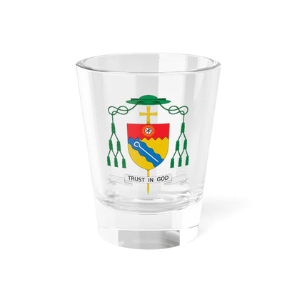 Coat of arms of Michael Joseph Dooley (New Zealand) (Coat of Arms) Shot Glass 1.5oz 1.5oz - Go Mug Yourself