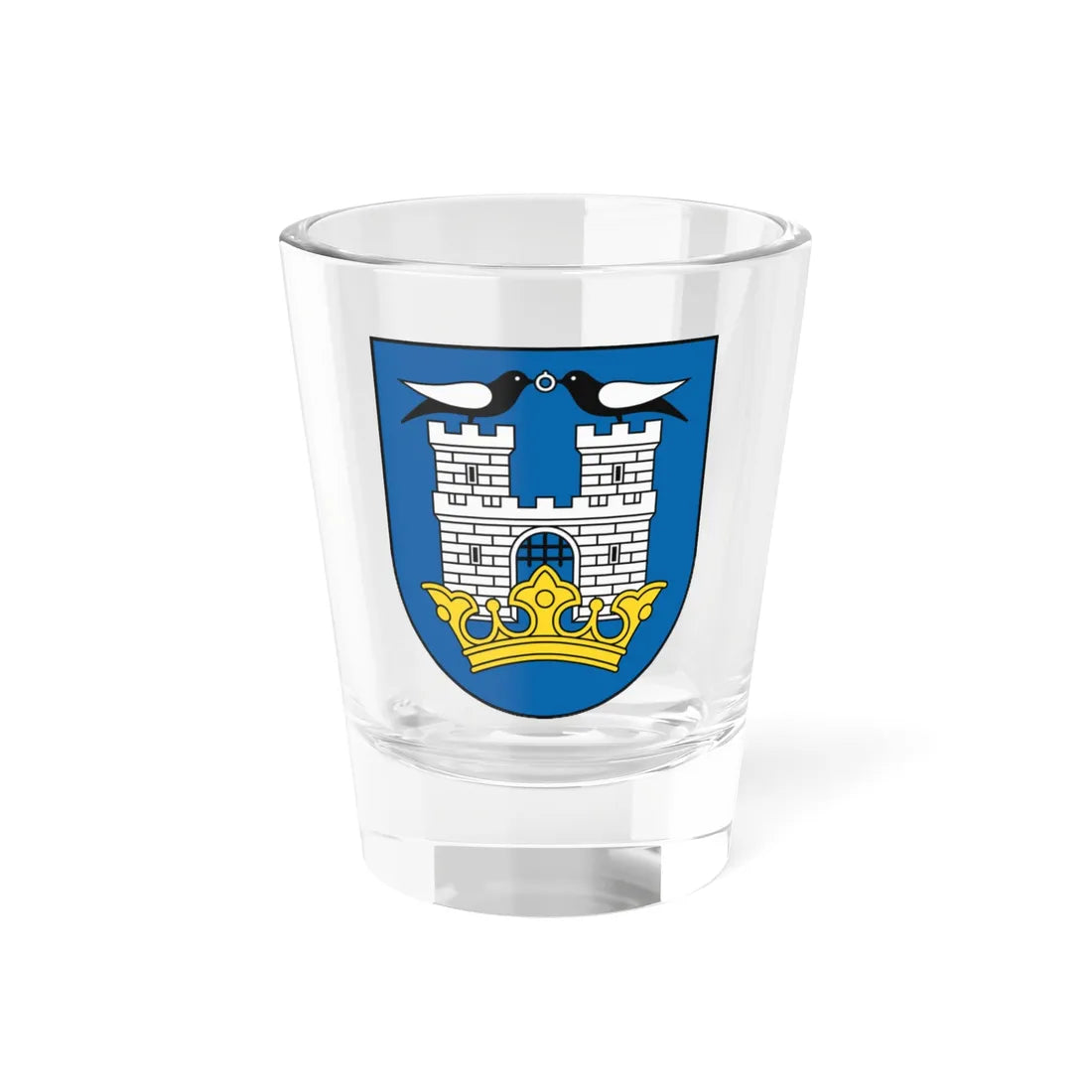 Coat of Arms of Michalovce (Slovakia) (Coat of Arms) Shot Glass 1.5oz 1.5oz - Go Mug Yourself