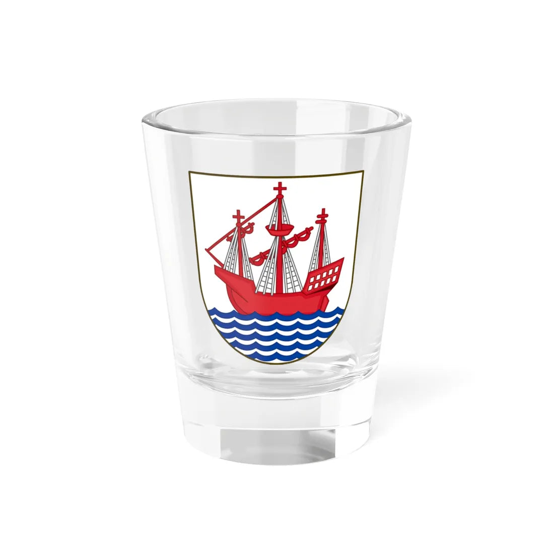 Coat of arms of Middelfart (Denmark) (Coat of Arms) Shot Glass 1.5oz 1.5oz - Go Mug Yourself