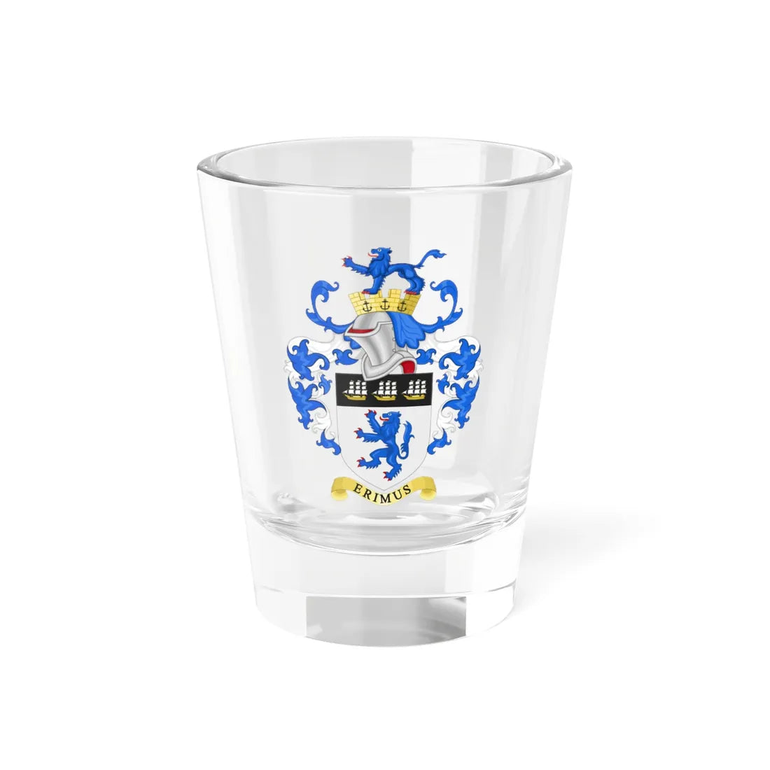 Coat of Arms of Middlesbrough 1911-1968 (England) (Coat of Arms) Shot Glass 1.5oz 1.5oz - Go Mug Yourself