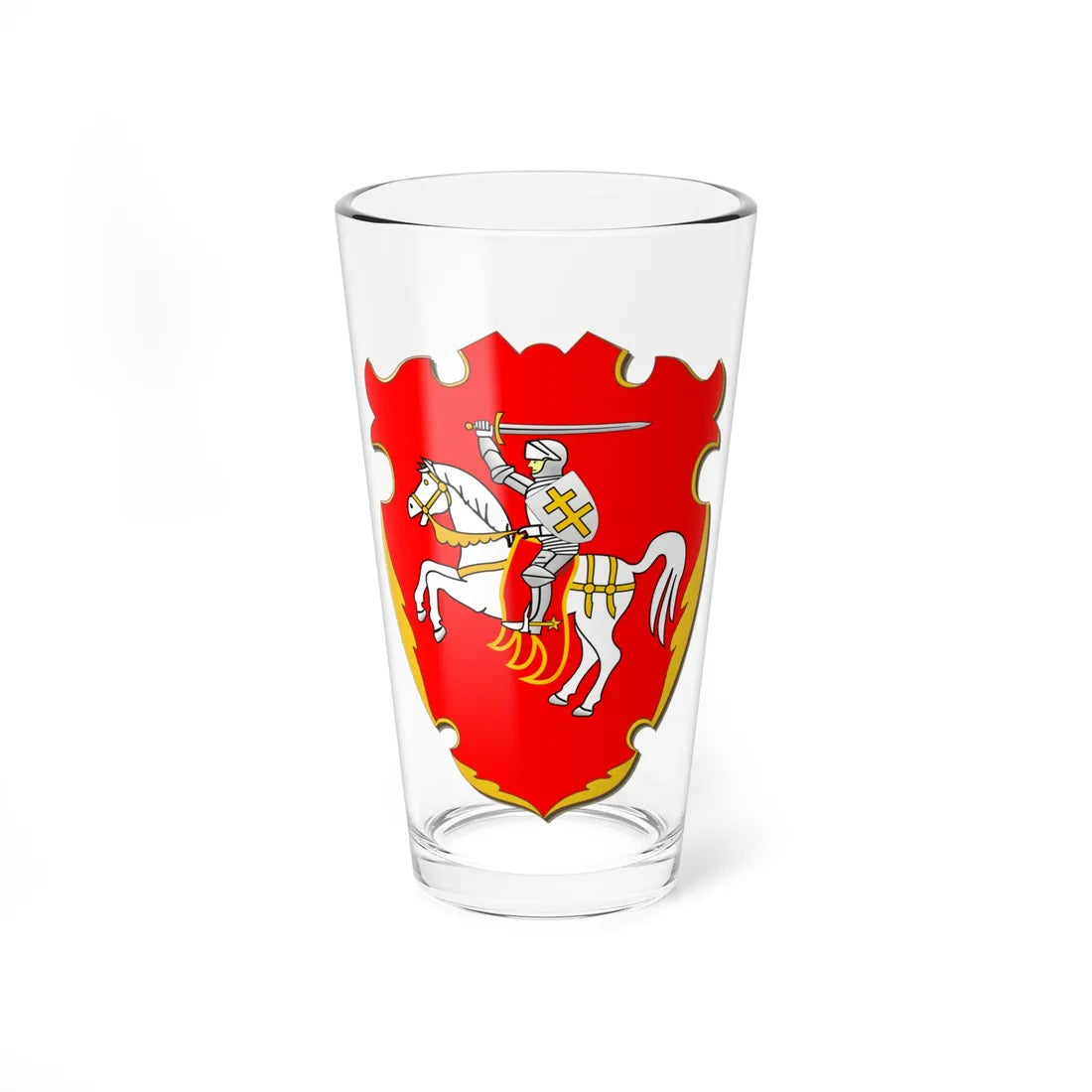 Coat of Arms of Miensk Voivodeship (Belarus) (Coat of Arms) Pint Glass 16oz 16oz - Go Mug Yourself