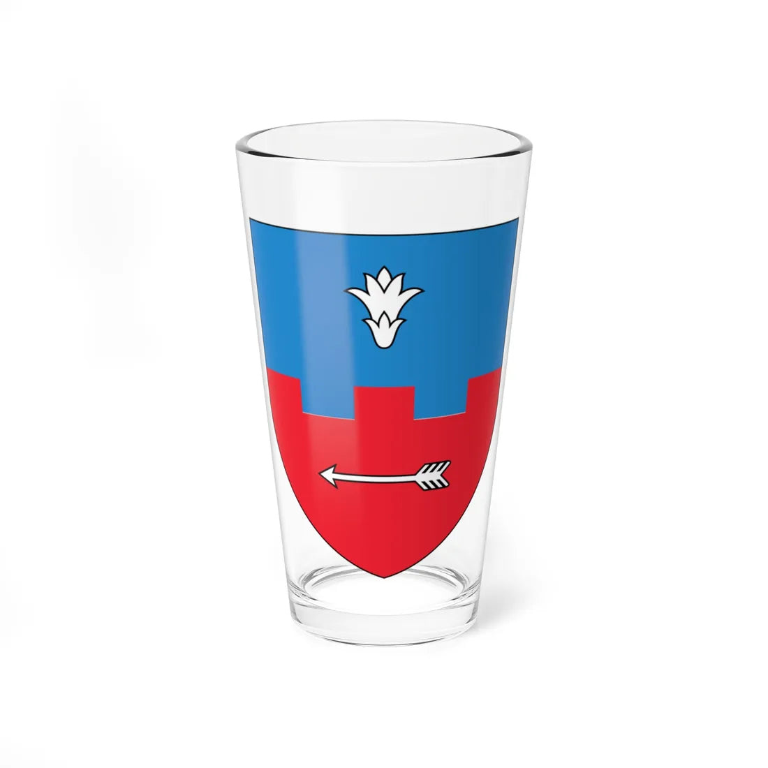 Coat of Arms of Mikaševičy Belarus (Belarus) (Coat of Arms) Pint Glass 16oz 16oz - Go Mug Yourself