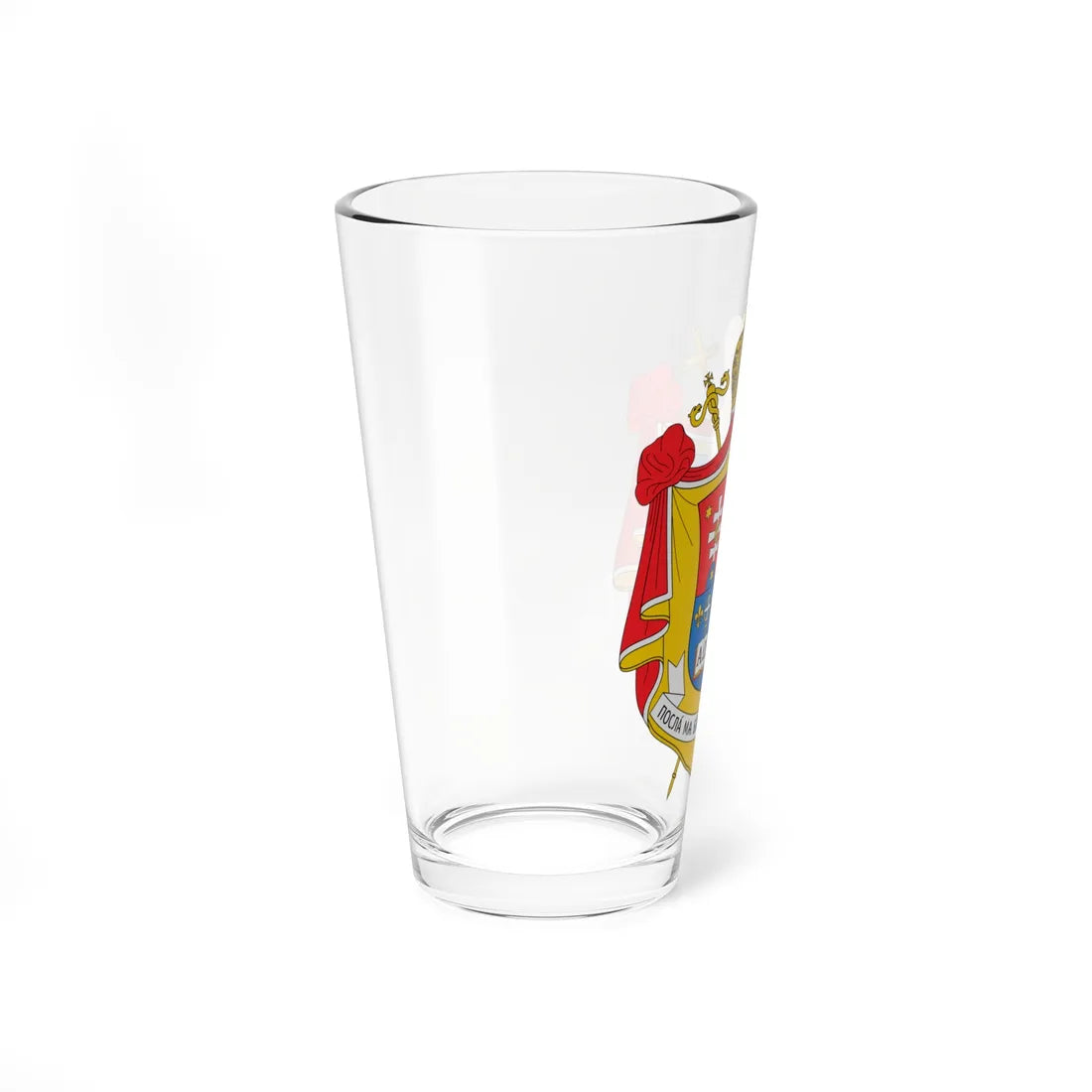 Coat of arms of Milan Šašik (Ukraine) (Coat of Arms) Pint Glass 16oz - Go Mug Yourself