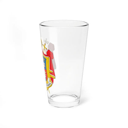 Coat of arms of Milan Šašik (Ukraine) (Coat of Arms) Pint Glass 16oz - Go Mug Yourself