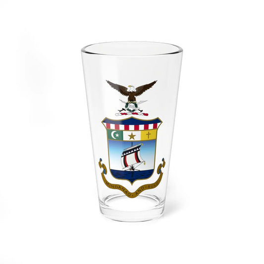 Coat of arms of Mindanao and Sulu (Philippines) (Coat of Arms) Pint Glass 16oz 16oz - Go Mug Yourself