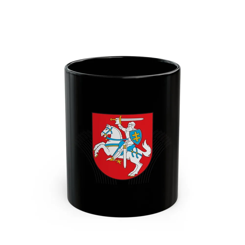 Coat of Arms of Ministry of Agriculture Lithuania - Black Coffee Mug-11oz-Go Mug Yourself