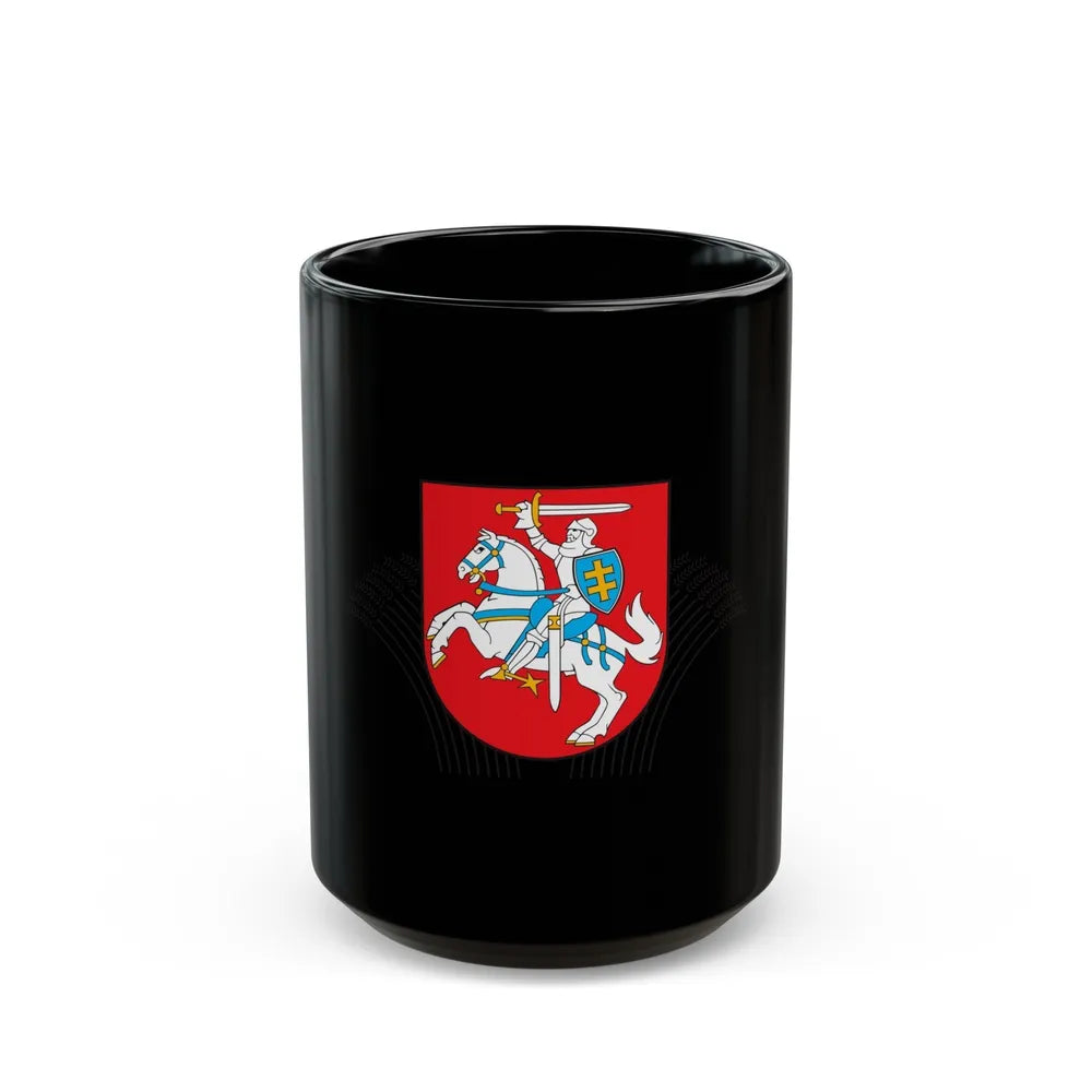 Coat of Arms of Ministry of Agriculture Lithuania - Black Coffee Mug-15oz-Go Mug Yourself