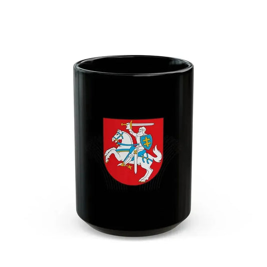 Coat of Arms of Ministry of Agriculture Lithuania - Black Coffee Mug 15oz - Go Mug Yourself