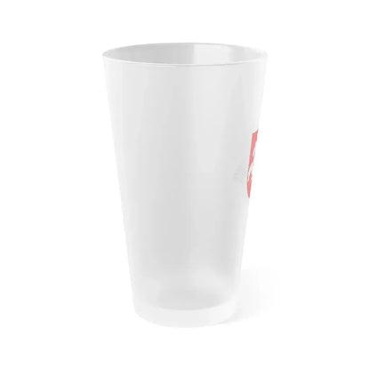 Coat of Arms of Ministry of Agriculture Lithuania - Frosted Pint Glass 16oz - Go Mug Yourself