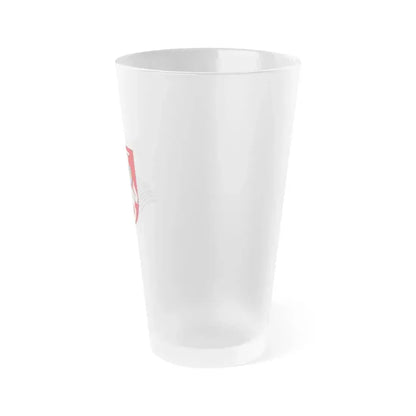 Coat of Arms of Ministry of Agriculture Lithuania - Frosted Pint Glass 16oz - Go Mug Yourself
