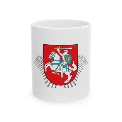 Coat of Arms of Ministry of Agriculture Lithuania - White Coffee Mug-11oz-Go Mug Yourself