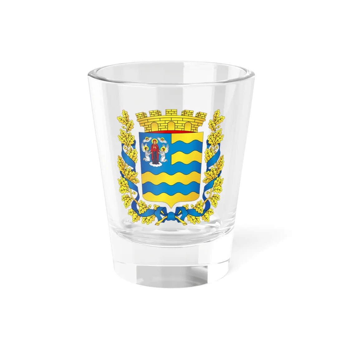 Coat of Arms of Minsk province (Belarus) (Coat of Arms) Shot Glass 1.5oz 1.5oz - Go Mug Yourself