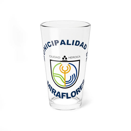 Coat of arms of Miraflores (Peru) (Coat of Arms) Pint Glass 16oz 16oz - Go Mug Yourself