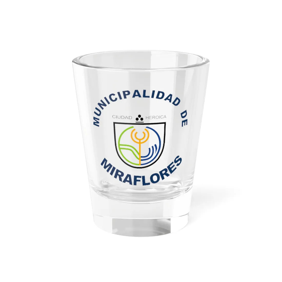 Coat of arms of Miraflores (Peru) (Coat of Arms) Shot Glass 1.5oz 1.5oz - Go Mug Yourself