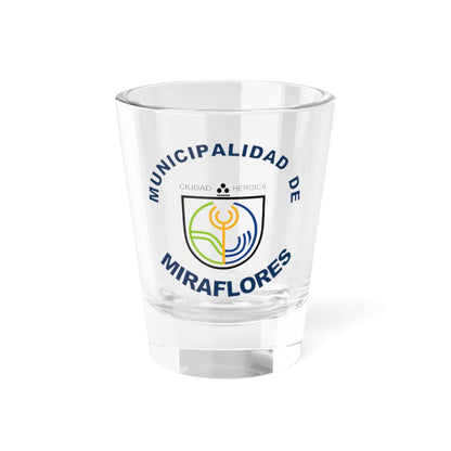 Coat of arms of Miraflores (Peru) (Coat of Arms) Shot Glass 1.5oz 1.5oz - Go Mug Yourself