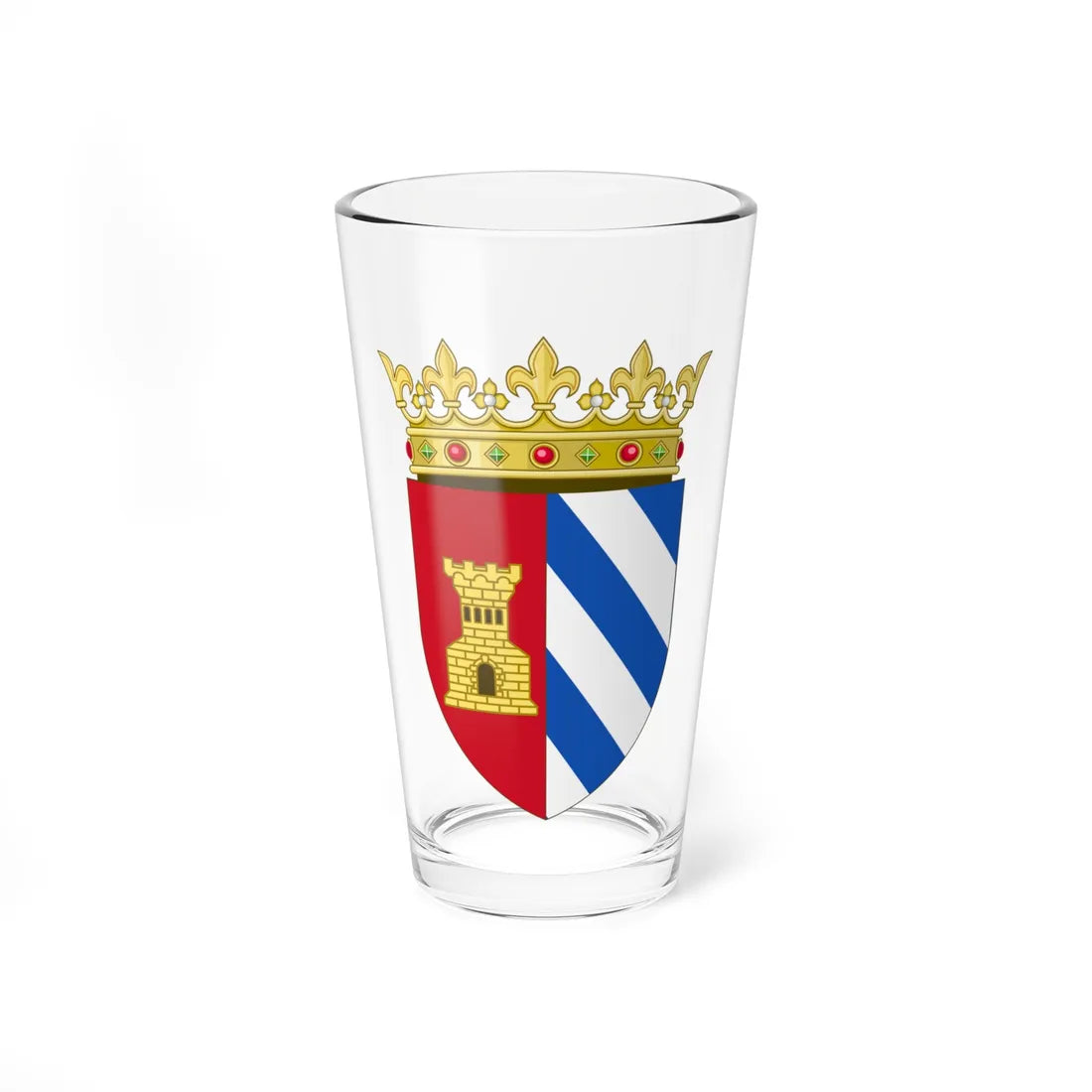 Coat of Arms of Mislata (Spain) (Coat of Arms) Pint Glass 16oz 16oz - Go Mug Yourself