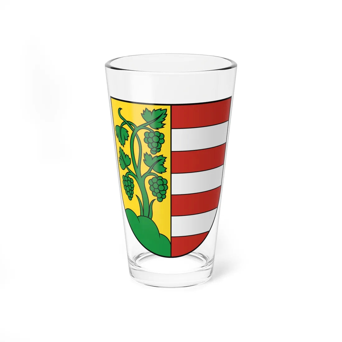 Coat of Arms of Modra (Slovakia) (Coat of Arms) Pint Glass 16oz 16oz - Go Mug Yourself