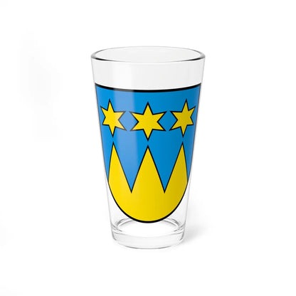 Coat of arms of Moenthal (Switzerland) (Coat of Arms) Pint Glass 16oz 16oz - Go Mug Yourself