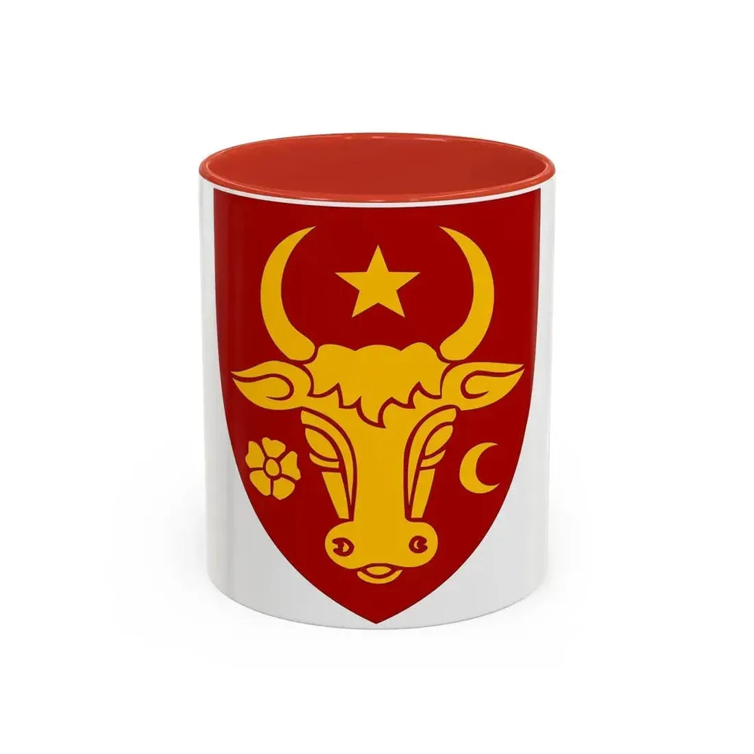 Coat of arms of Moldavia - Accent Coffee Mug 11oz Red - Go Mug Yourself