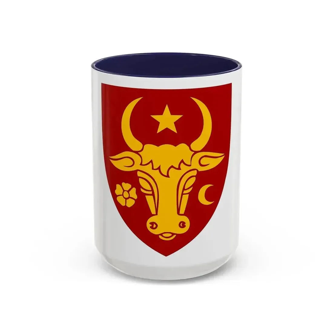 Coat of arms of Moldavia - Accent Coffee Mug 15oz Navy - Go Mug Yourself