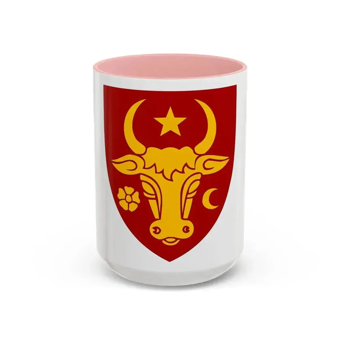 Coat of arms of Moldavia - Accent Coffee Mug 15oz Pink - Go Mug Yourself