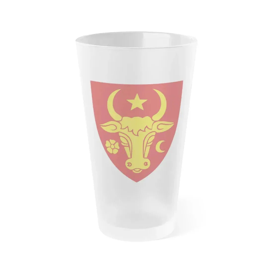 Coat of arms of Moldavia - Frosted Pint Glass 16oz Default Title - Go Mug Yourself