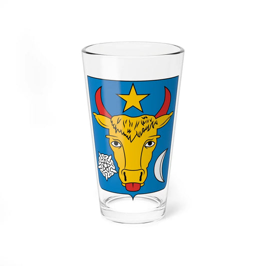 Coat of arms of Moldavian Democratic Republic (Moldova) (Coat of Arms) Pint Glass 16oz 16oz - Go Mug Yourself