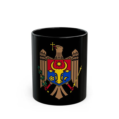 Coat of arms of Moldova - Black Coffee Mug-11oz-Go Mug Yourself