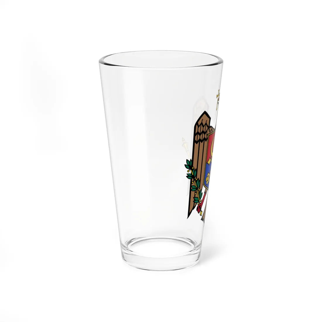 Coat of arms of Moldova (Moldova) (Coat of Arms) Pint Glass 16oz - Go Mug Yourself