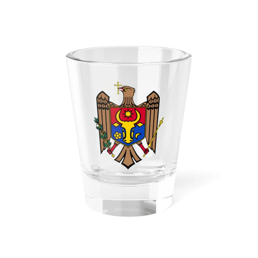 Coat of arms of Moldova (Moldova) (Coat of Arms) Shot Glass 1.5oz 1.5oz - Go Mug Yourself